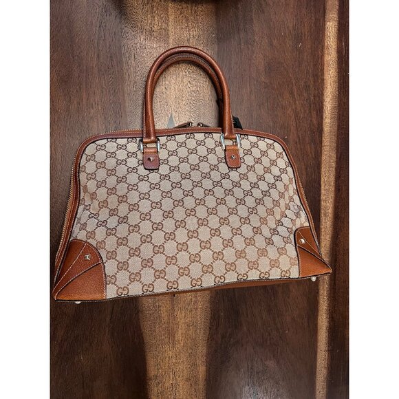 Gucci GG Supreme Handbag - Canvas & Leather - Picture 7 of 13